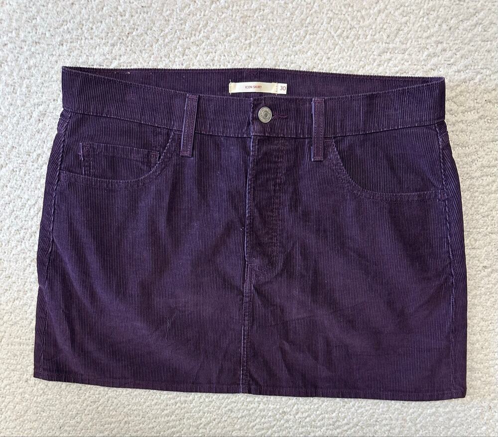 Levis Womens Corduroy Skirt Size 30